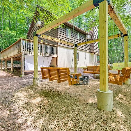 Poconos Cabin Rental - Walk To Lake Wallenpaupack! Lake Ariel Exterior foto